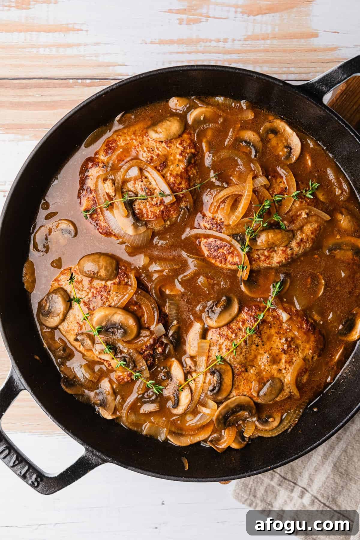 The completed recipe in the skillet.