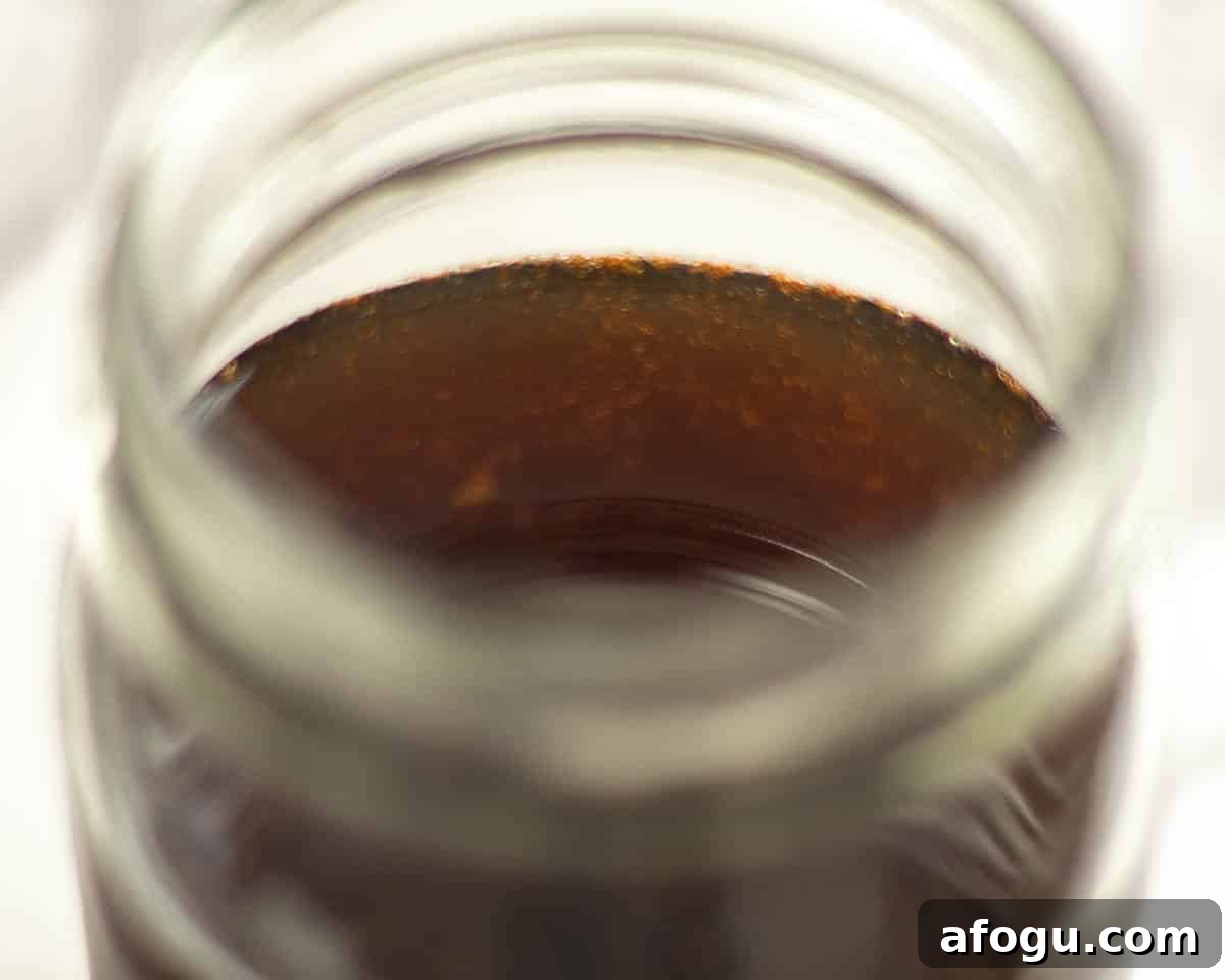starbucks brown sugar syrup recipe in a jar