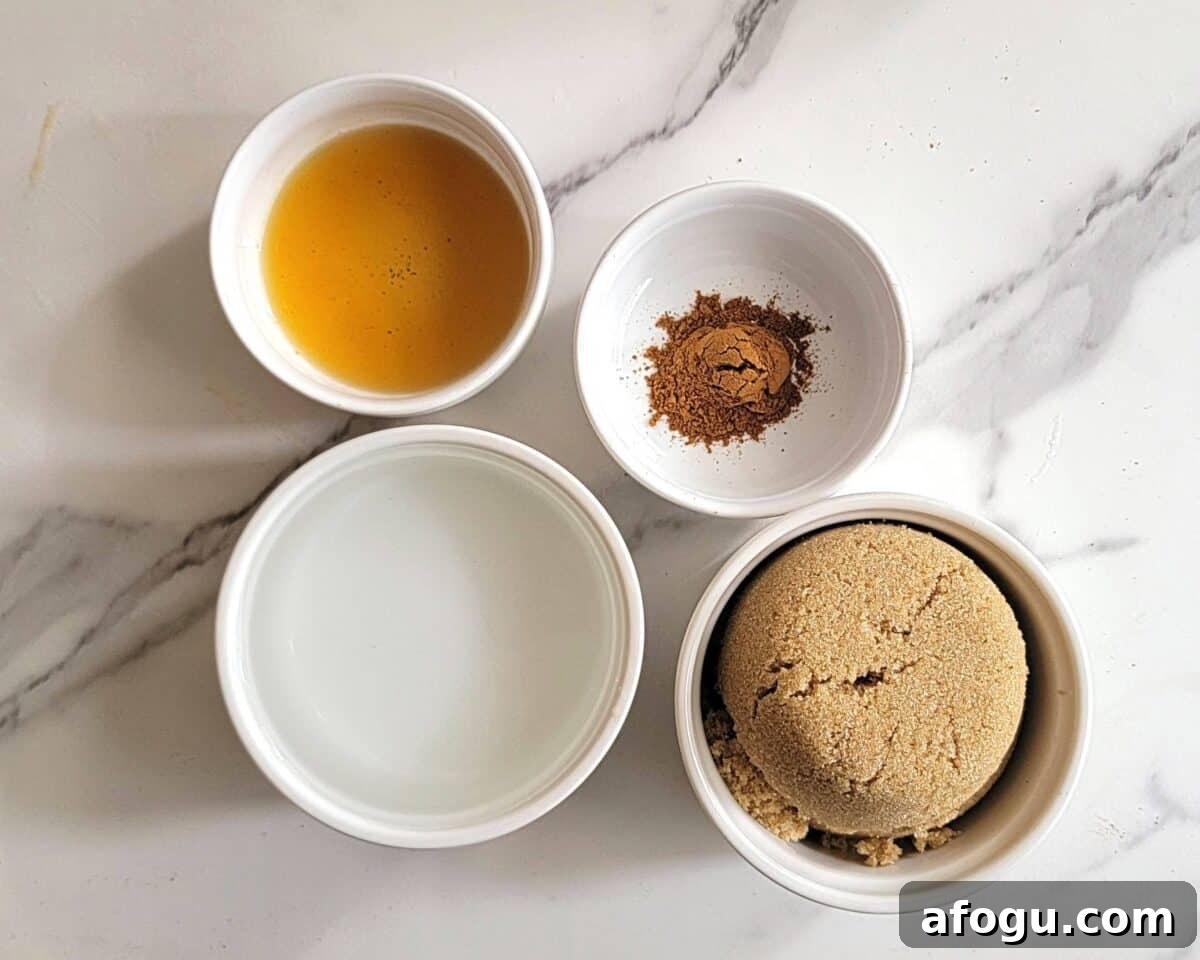 starbucks brown sugar syrup ingredients