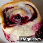 Flaky Blackberry Sweet Rolls with Vanilla Glaze 2 Blackberry rolls