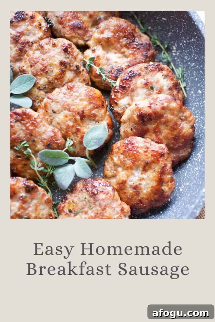 easy homemade breakfast sausage