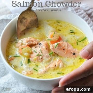 Alaskan salmon chowder