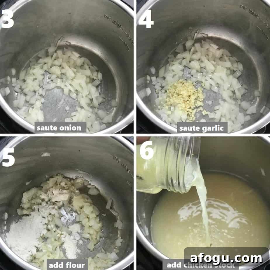 sauteing aromatics & making roux in instant pot