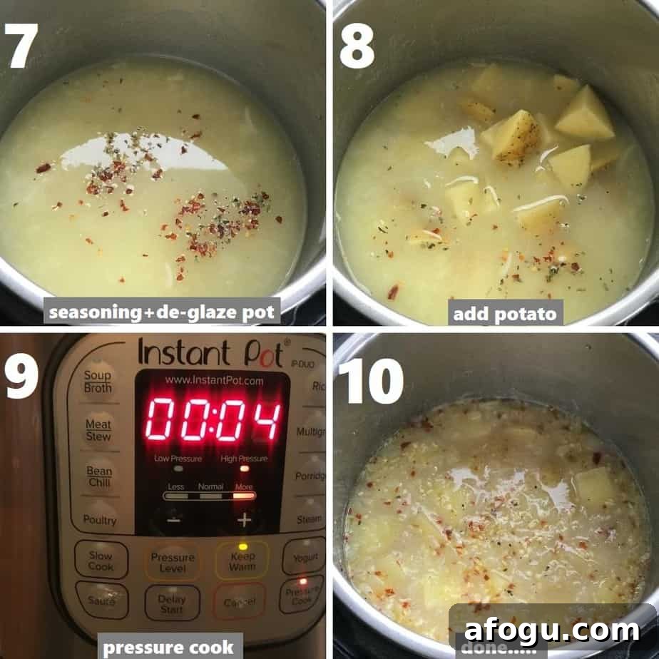pressure cooking potatoes in instant pot