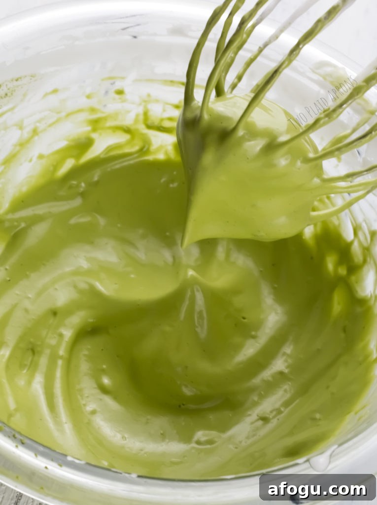 Dalgona Matcha Latte Recipe: Whipped Green Tea Coffeehouse Drink 11 Add matcha powder and whisk until thoroughly combined.