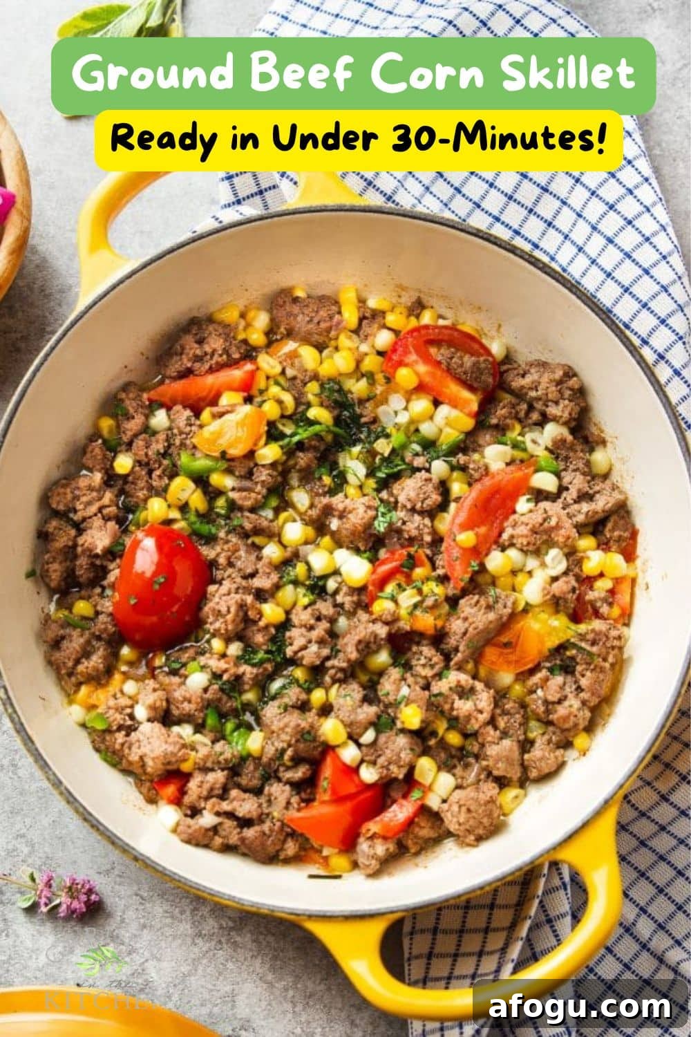 Skillet Ground Beef with Sweet Corn and Bell Peppers 10 img 20938 9
