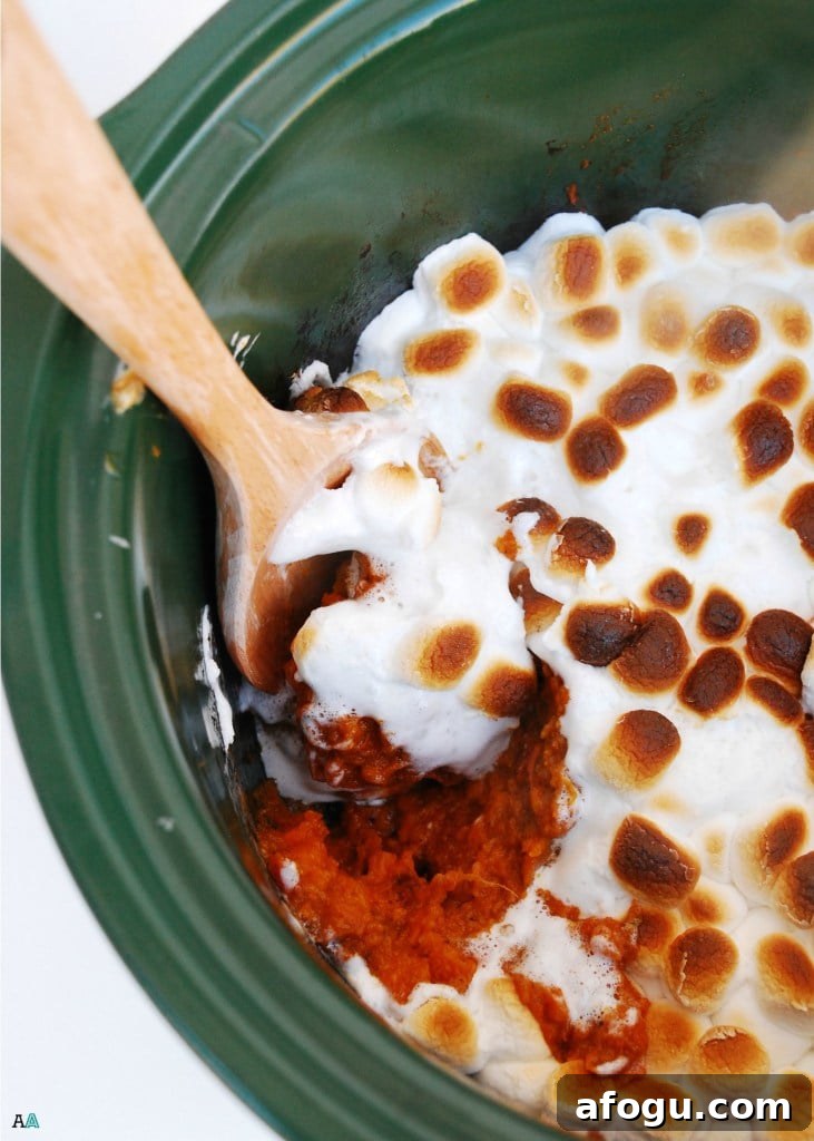 slow cooker sweet potato casserole
