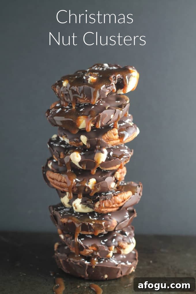 Christmas nut clusters pinterest pin