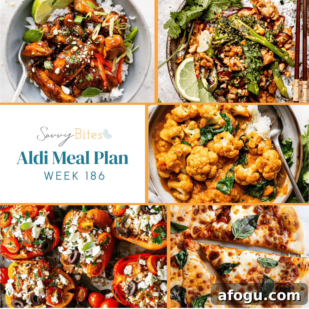 Meal plan photo collage.