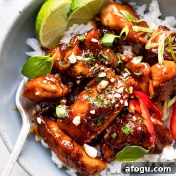 Crispy chilli chicken served on a plate.