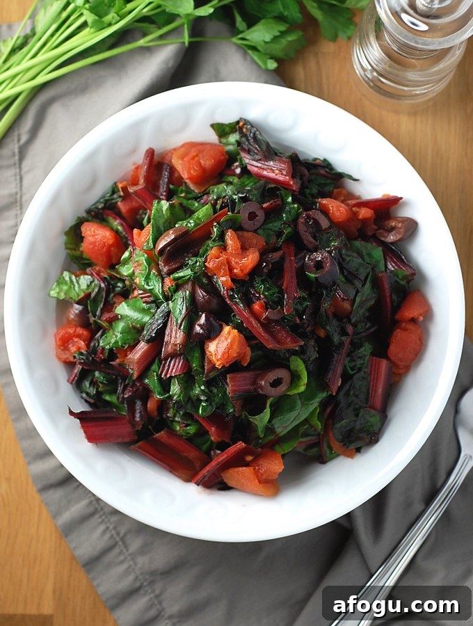 Swiss Chard Puttanesca 