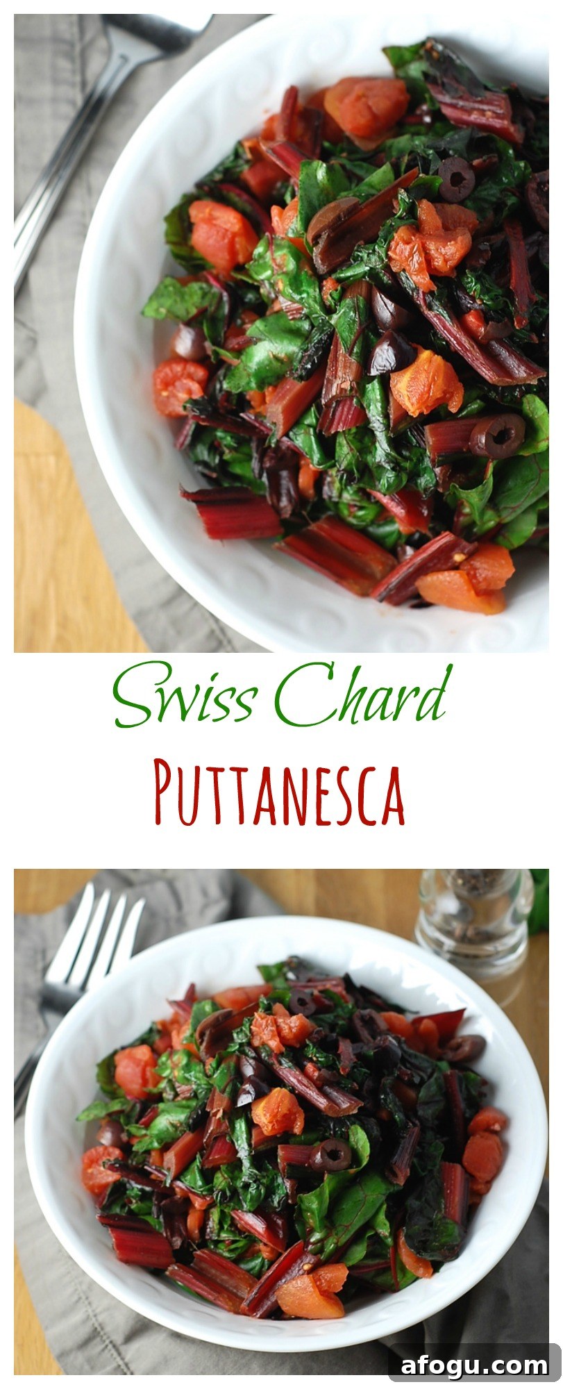 Gluten-Free Swiss Chard Puttanesca
