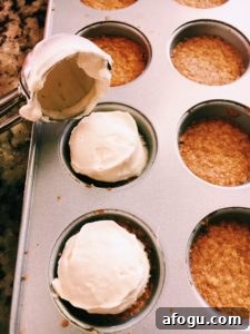 filling Kahlua Coffee Cheesecakes