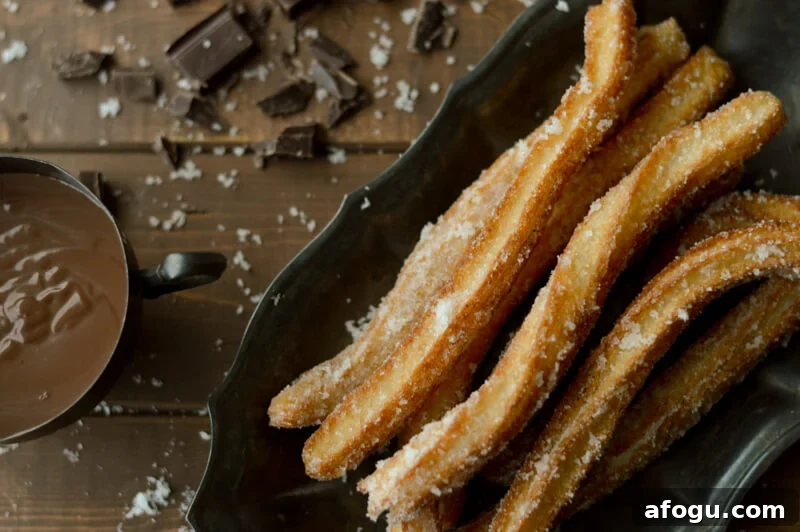 Churros and Spanish Hot Chocolate