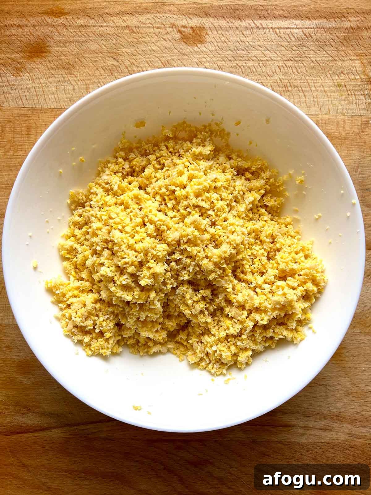 ground chickpeas in bowl