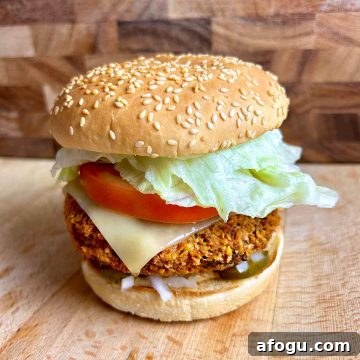black bean chickpea burger on cutting board