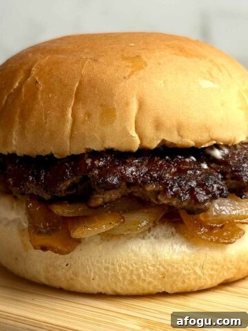 side view of buddy burger