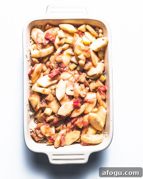 Apple-Rhubarb Crumble