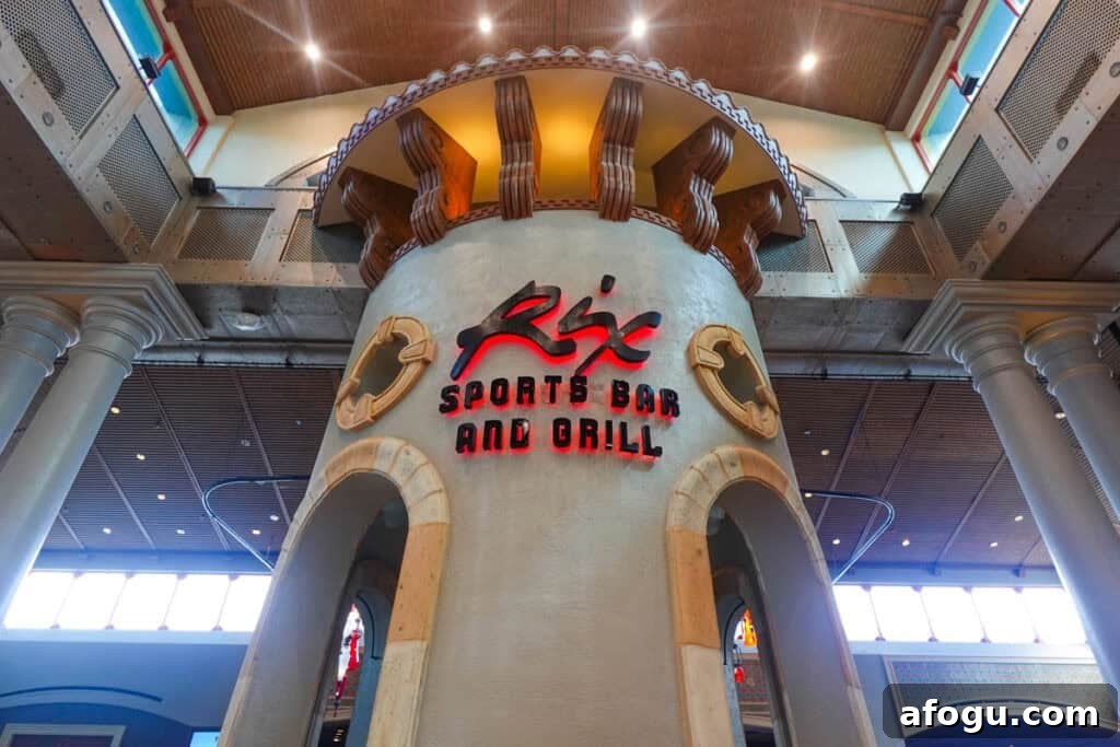 Rix Sports Bar & Grill entrance.