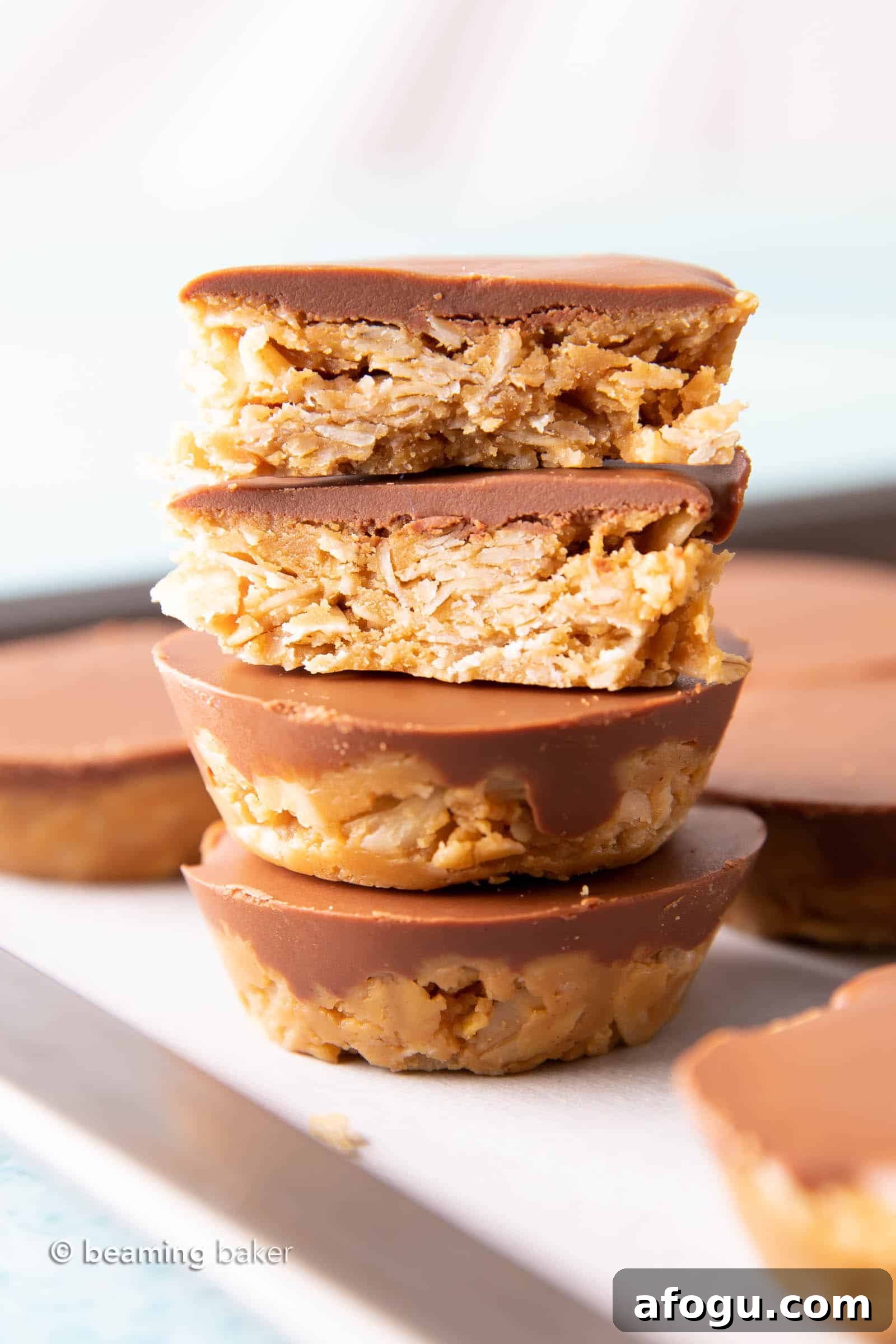No Bake Chocolate Peanut Butter Oatmeal Cups (GF)