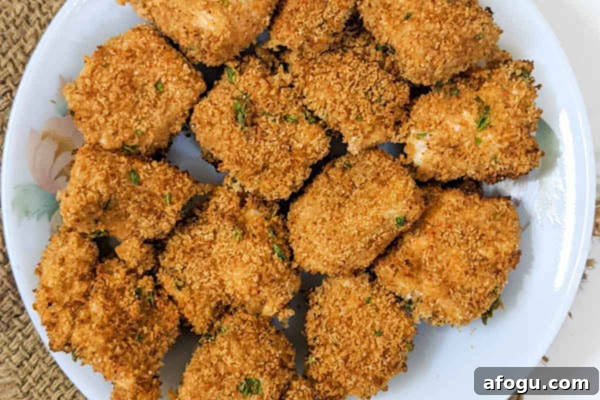chicken nuggets on a plate