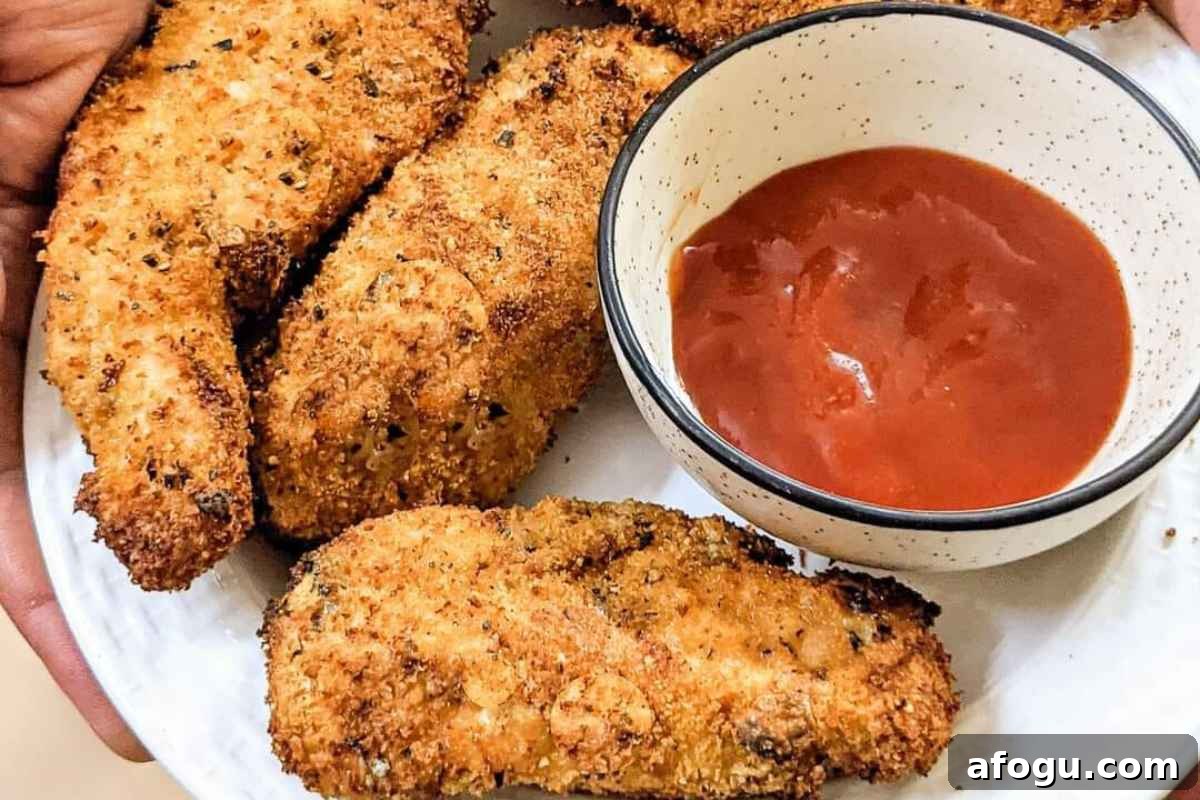 Chicken tenders served with sauce