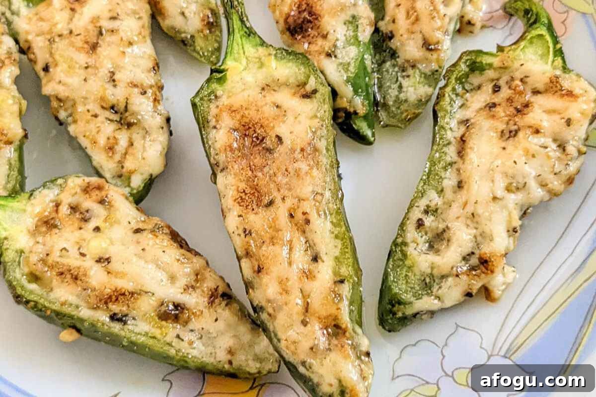 Jalapeno poppers on a plate
