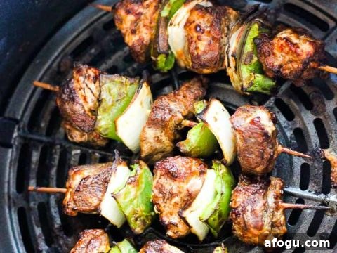 Image for Air fryer beef steak kabobs