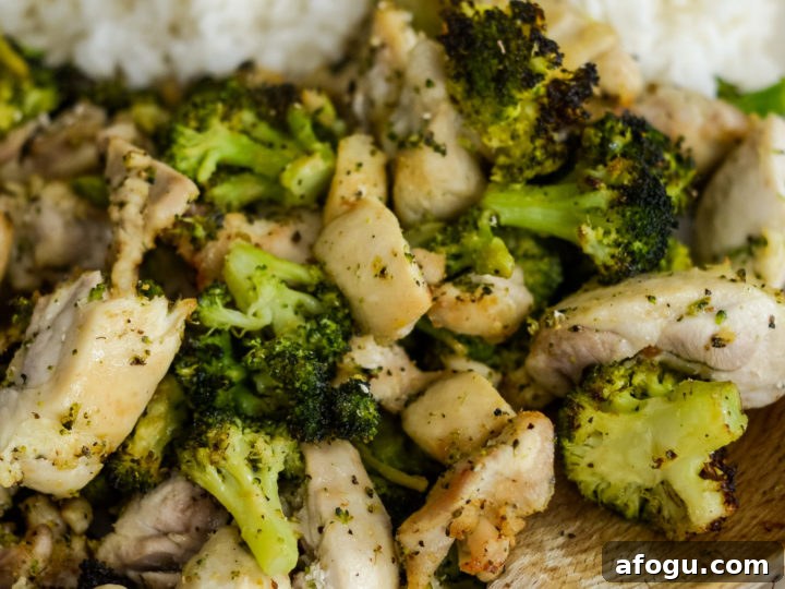 Image for Air Fryer Chicken and Broccoli (Gluten-Free)