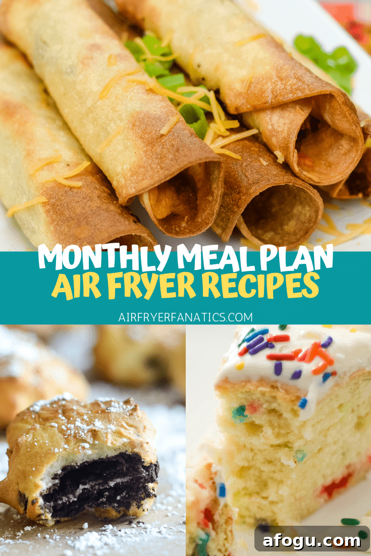 Air Fryer Meal Plan for February