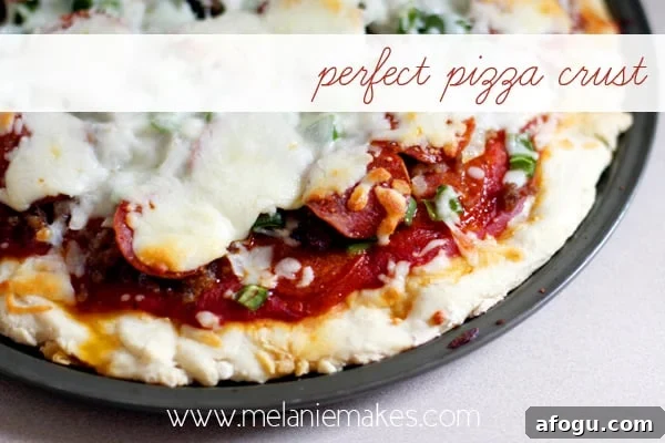 Perfect Pizza Crust | @melaniebauer at Melanie Makes