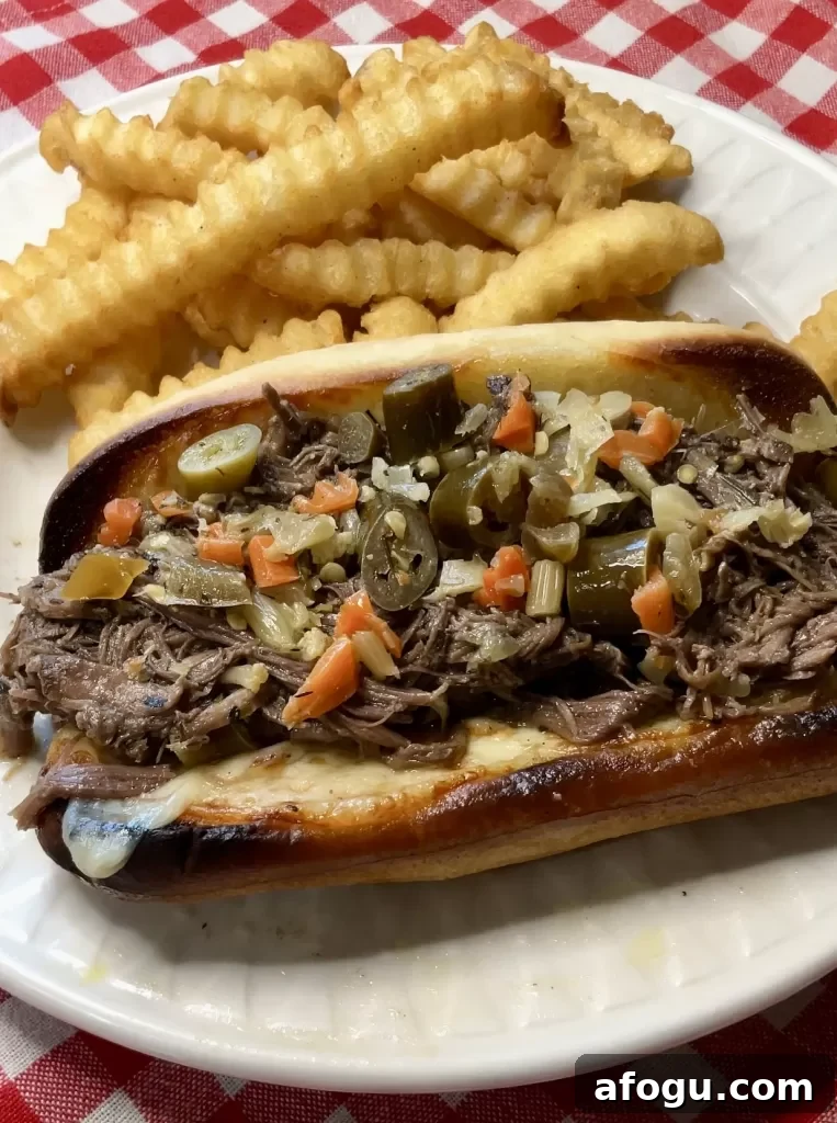 Italian Beef Sandwiches in the Crockpot