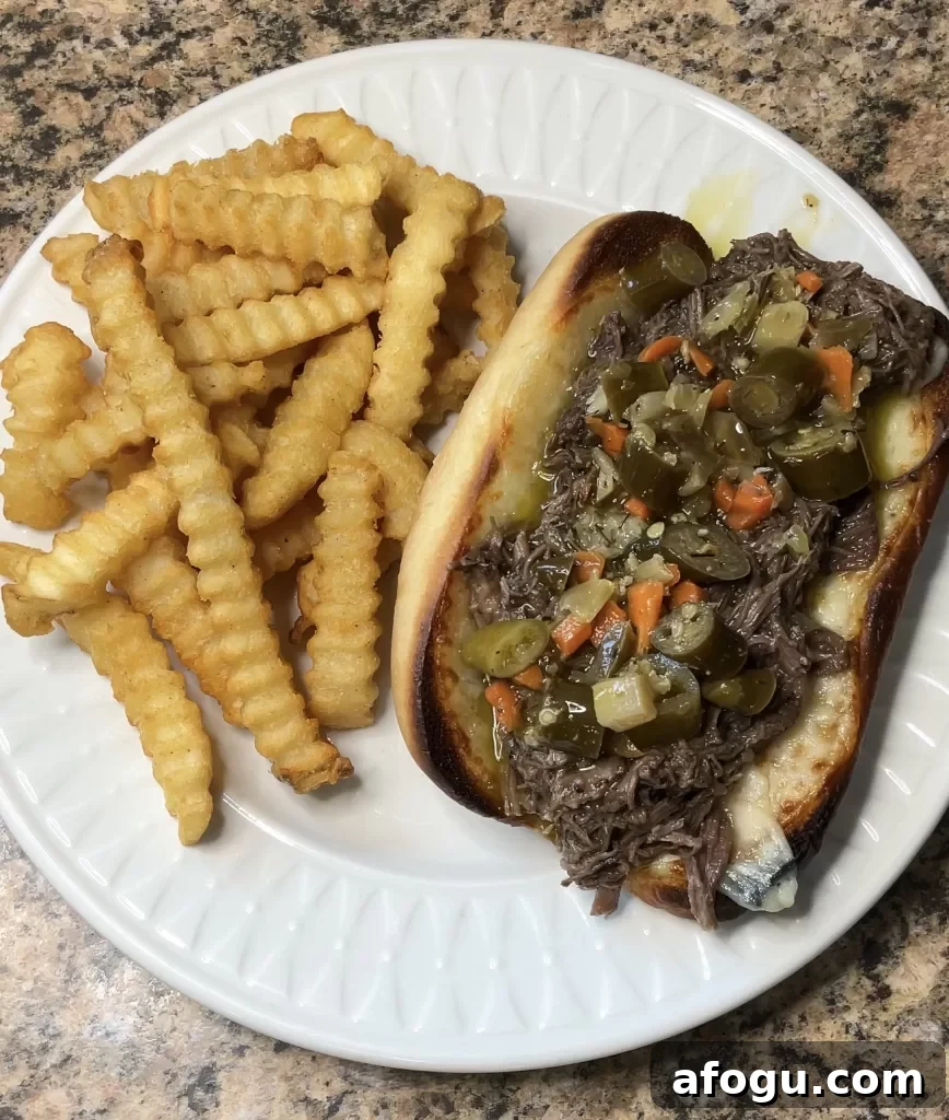 Italian Beef Sandwiches in the Crockpot