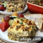 Loaded Hash Brown and Sausage Gravy Casserole