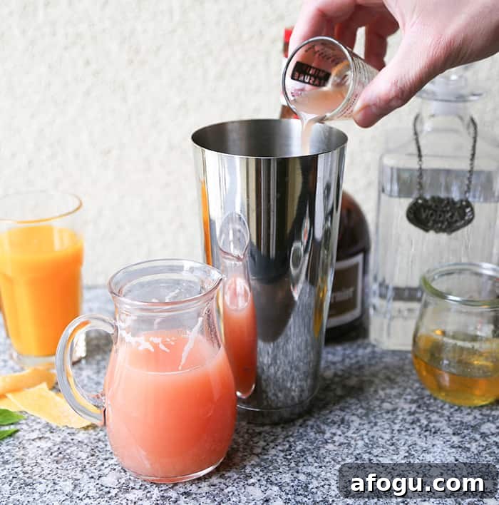 Honey Grapefruit Martini