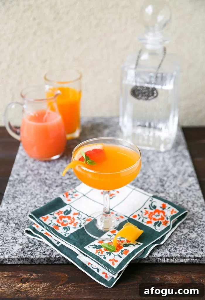 Honey Grapefruit Martini