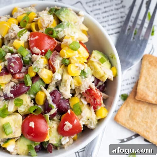 Tuna, Corn, Avocado & White Bean Salad with Zesty Dressing 6 img 3160 5