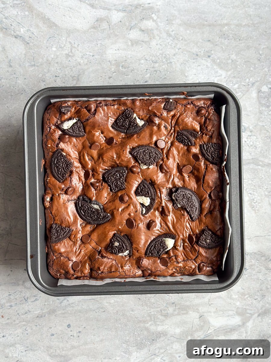 easy fudgy oreo brownie recipe