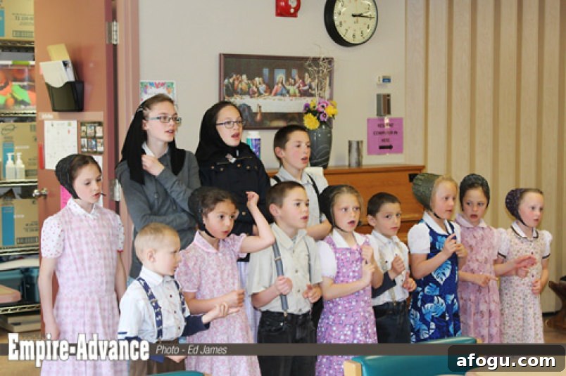 Hutterite singers serenade seniors