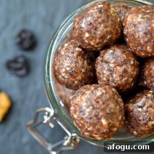 Cherry Tahini Energy Bites: No-Bake Cherry Snack Balls 2 img 3334 5
