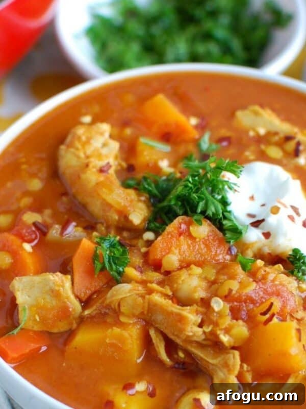 Slow Cooker Moroccan Chicken Soup 1200 x 1200