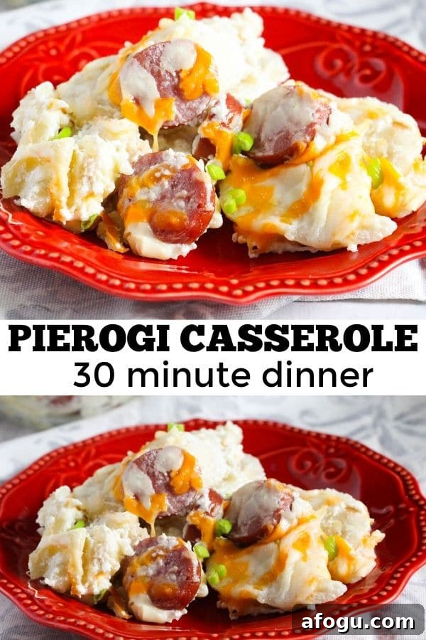 kielbasa and pierogi