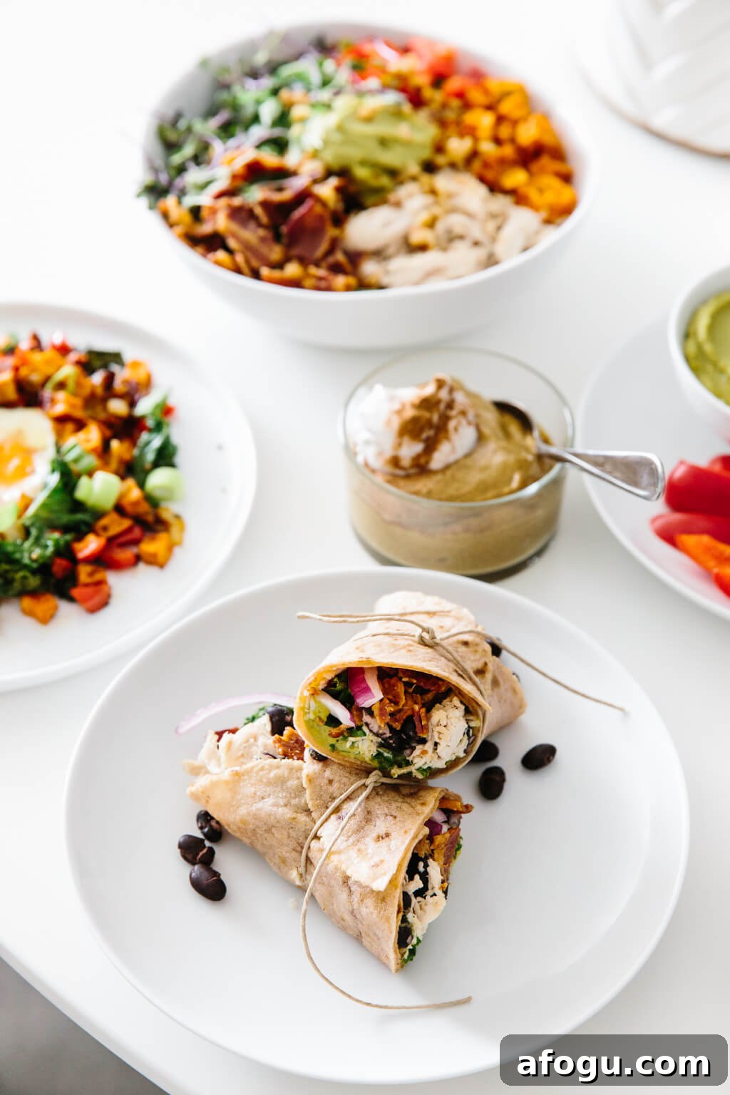 Meal prep ideas and recipes for fall! Delicious seasonal produce turned into healthy fall recipes! Fall meals prepped on a table.