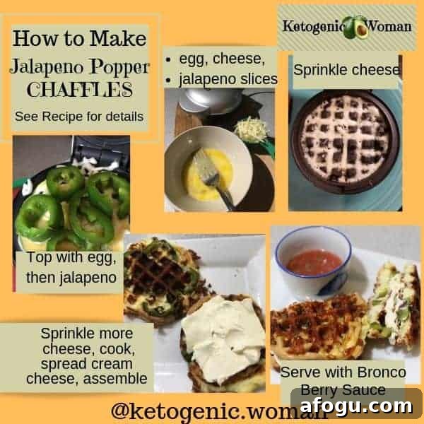 Crispy Keto Jalapeño Poppers with Copycat Bronco Berry Sauce 5 keto jalapeno popper chaffle