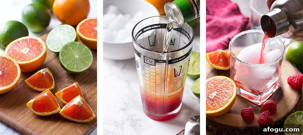 Step by step on how to make the drink.