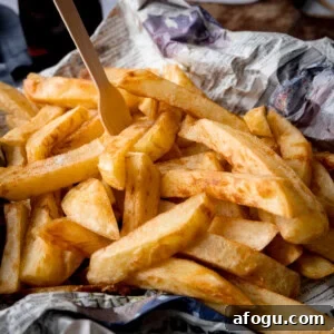 A square image of Chip Shop-Style Chips.