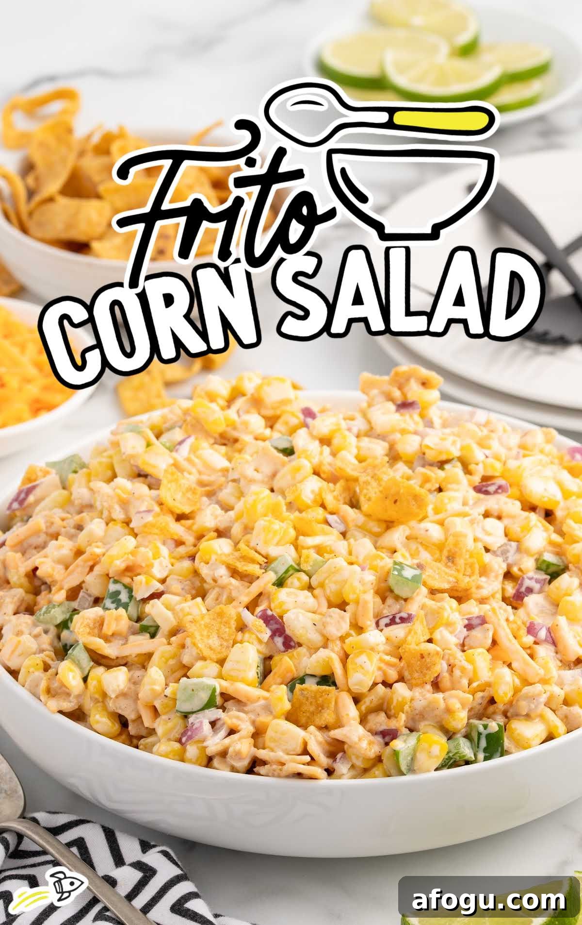 a bowl of Frito Corn Salad