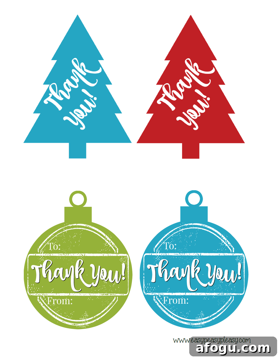 Free Printable Thank You Hostess Gift Tags