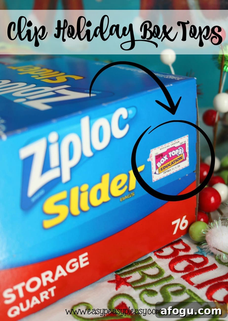 Don't forget to clip Box Tops during the holidays!