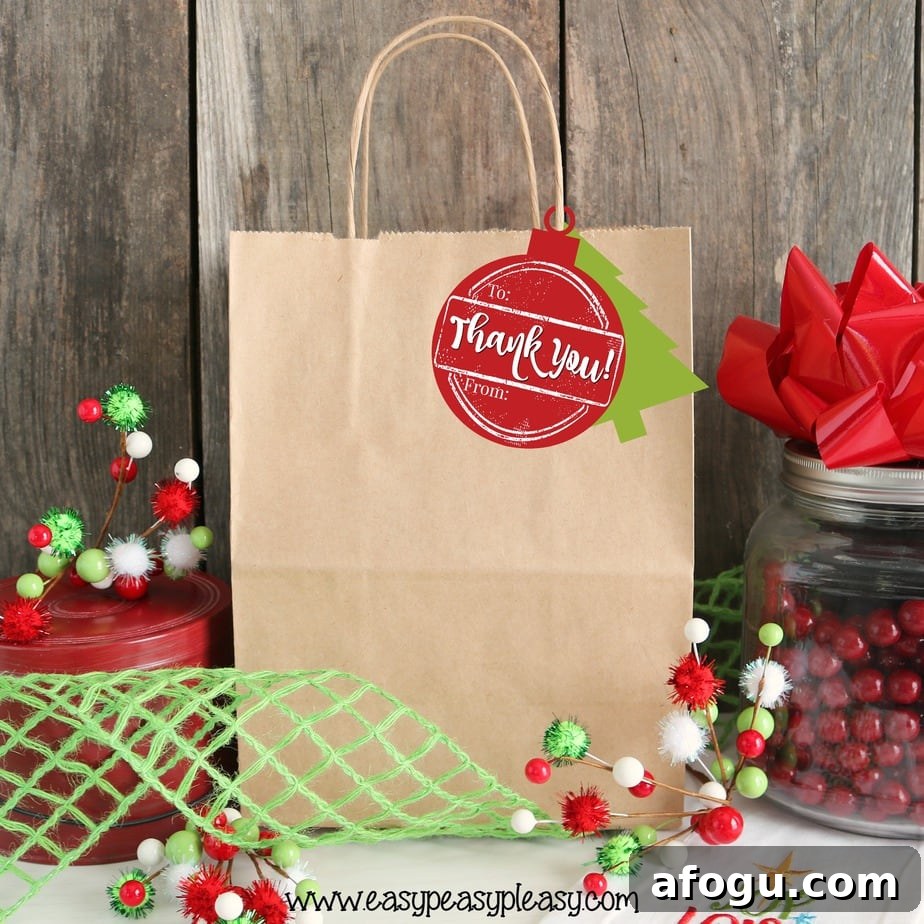 Easy Free Printable Holiday Hostess Gift Tags from easypeasypleasy.com